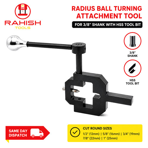 Radius ball turning attachment - ball,
